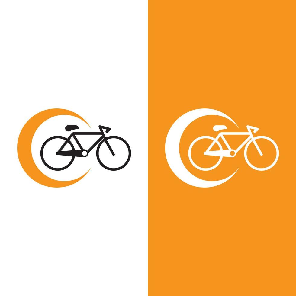 icono de vector de bicicleta aislado en blanco