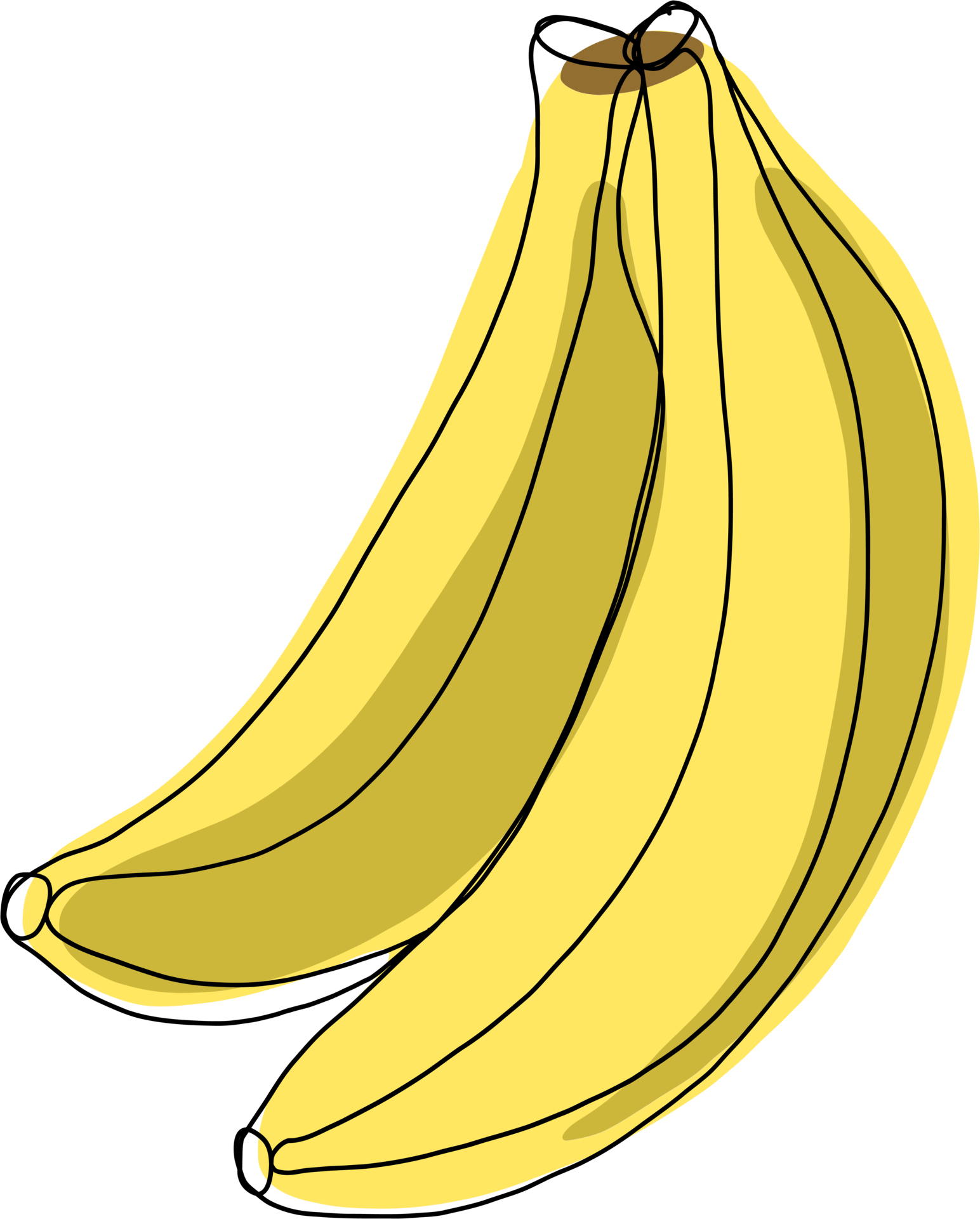Simplicity banana fruit freehand continuous... - Stock Illustration  [91197532] - PIXTA