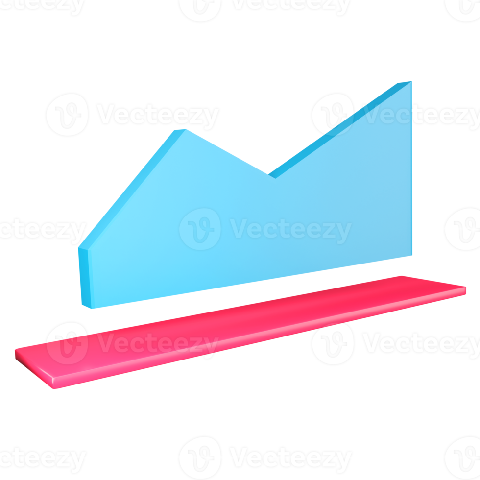 Business Graph. 3D rendering. png