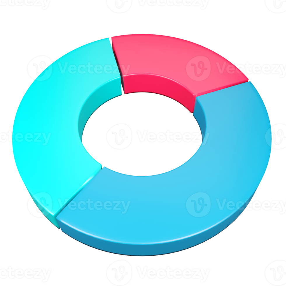 Geschäftsdiagramm. 3D-Rendering. png