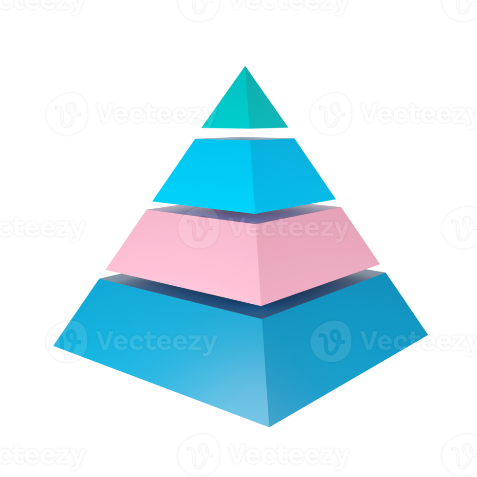 gráfico de negocios. representación 3d png