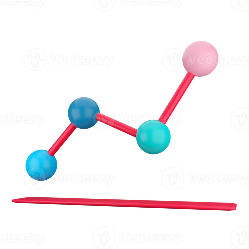 Business Graph. 3D rendering. png