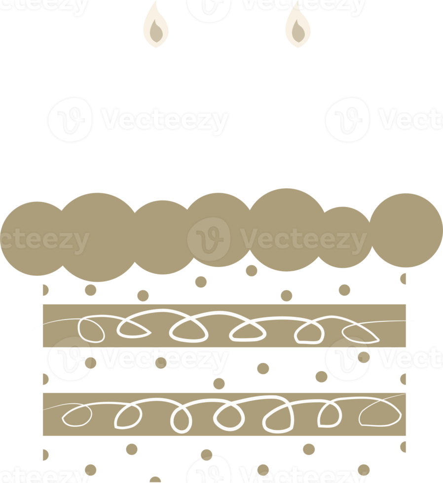 birthday cake decoration element illustration png