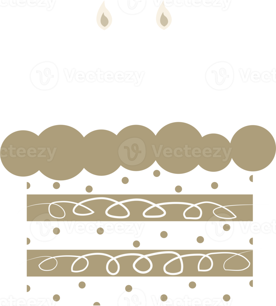 birthday cake decoration element illustration png