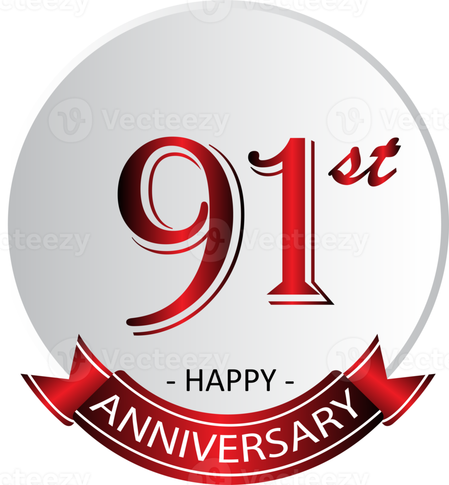 91:a årsdag firande märka png