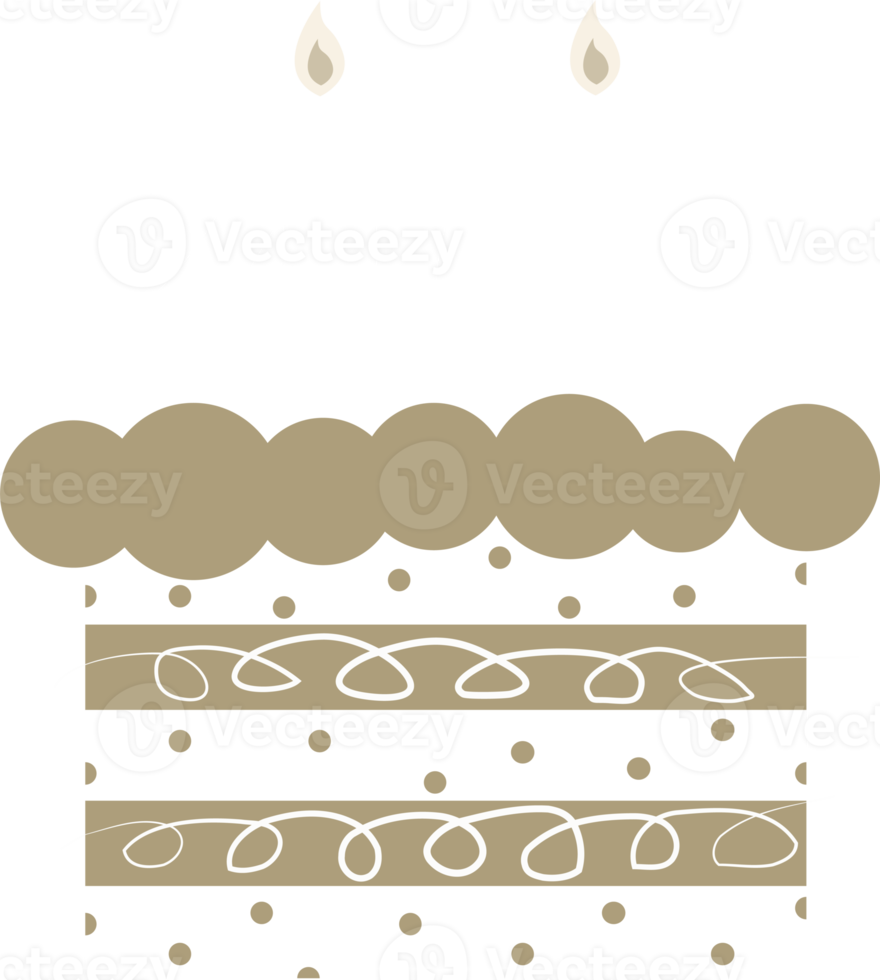 birthday cake decoration element illustration png