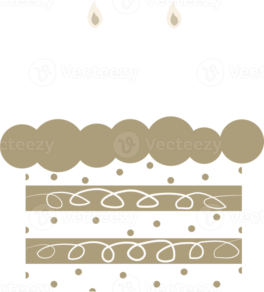 birthday cake decoration element illustration png