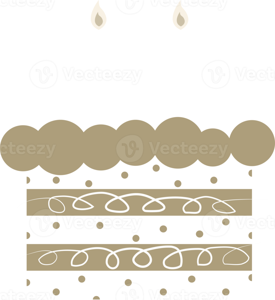 birthday cake decoration element illustration png