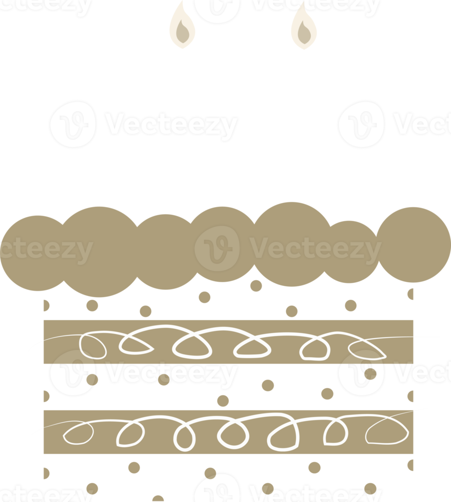 birthday cake decoration element illustration png