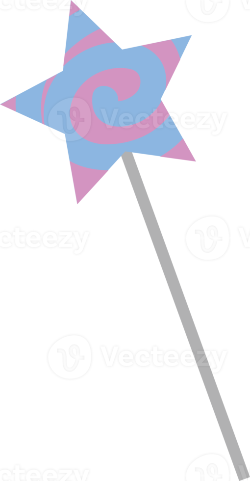 söt stjärna pinne födelsedag element samling png