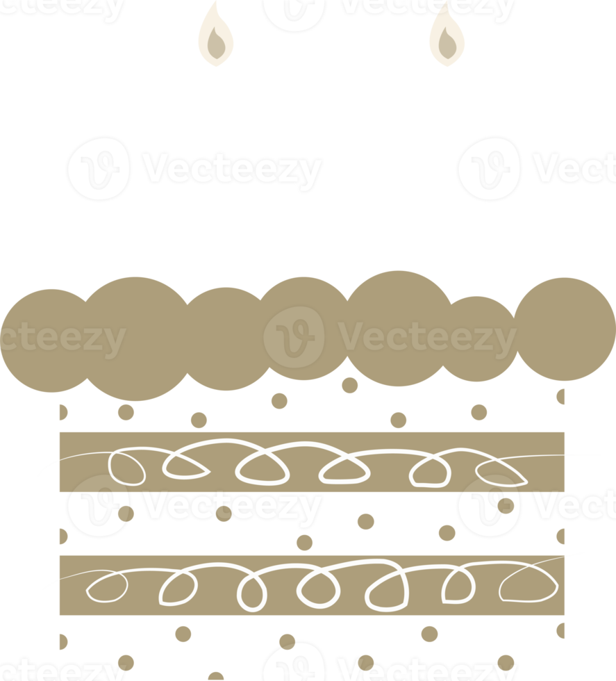 birthday cake decoration element illustration png
