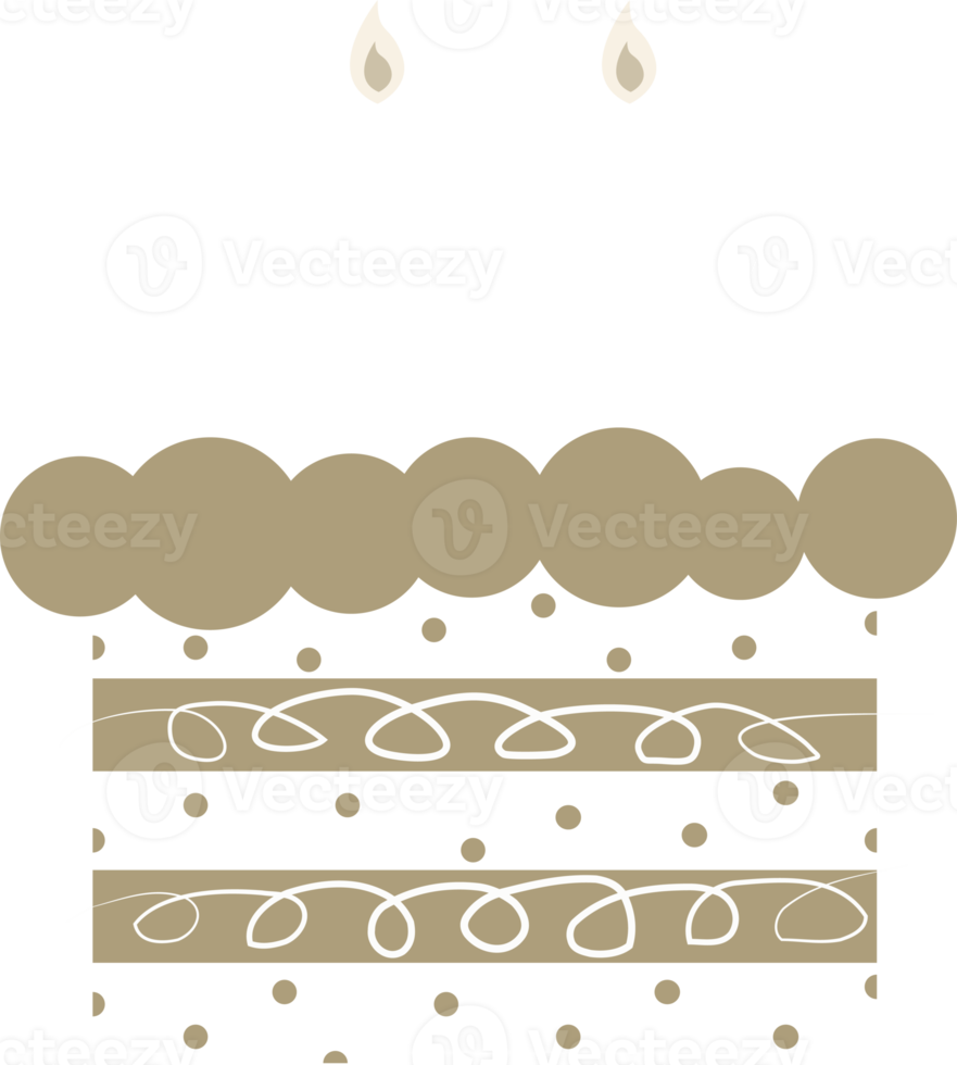 birthday cake decoration element illustration png