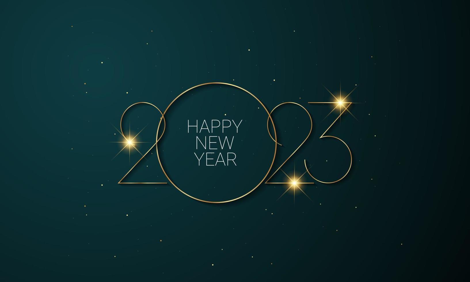 2023 Happy New Year Background Design. vector