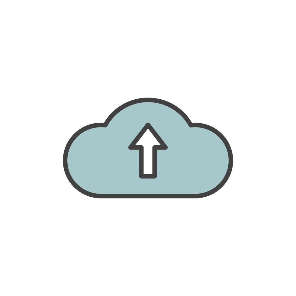 upload icon vector illustration logo template for many purpose. Isolated on white background.