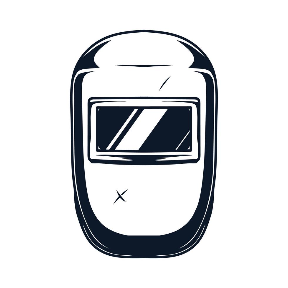 welding helmet vector