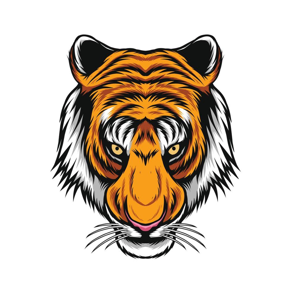 tiger head vector