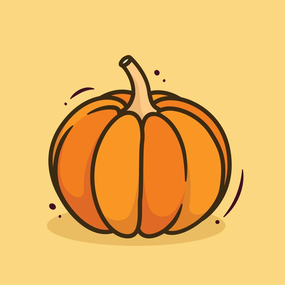 ilustración vectorial gráfico de calabaza vector