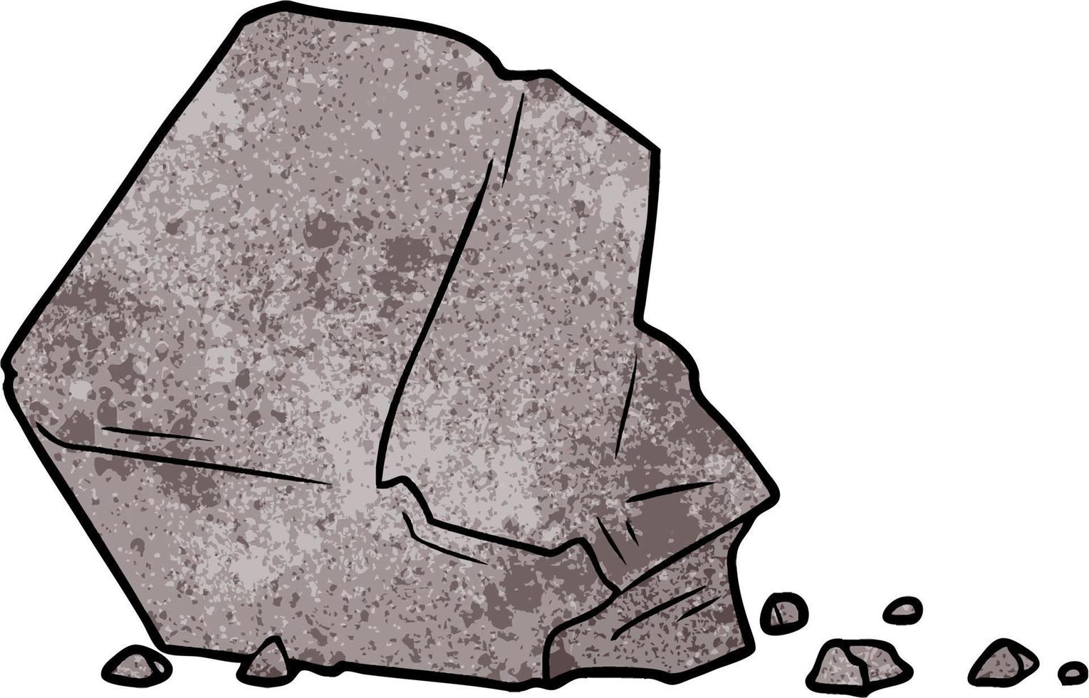 Retro grunge texture cartoon stone vector