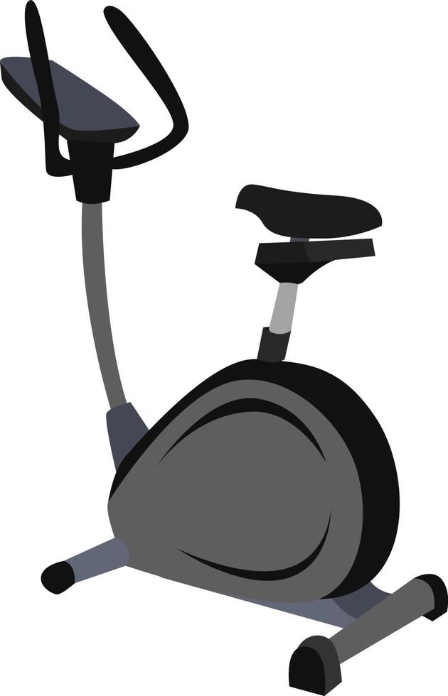 bicicleta estática, ilustración, vector sobre fondo blanco