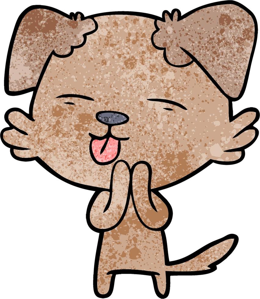 Vector dog character in cartoon style