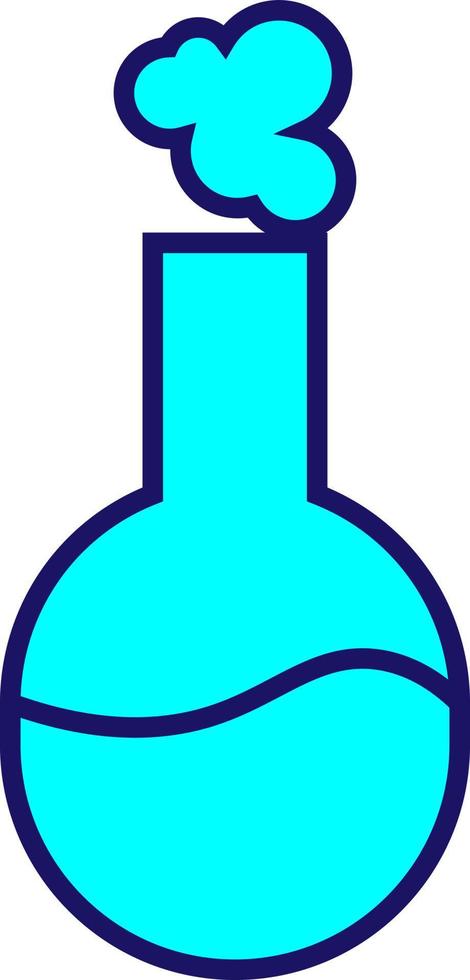 Chemical solution, illustration, vector on a white background.