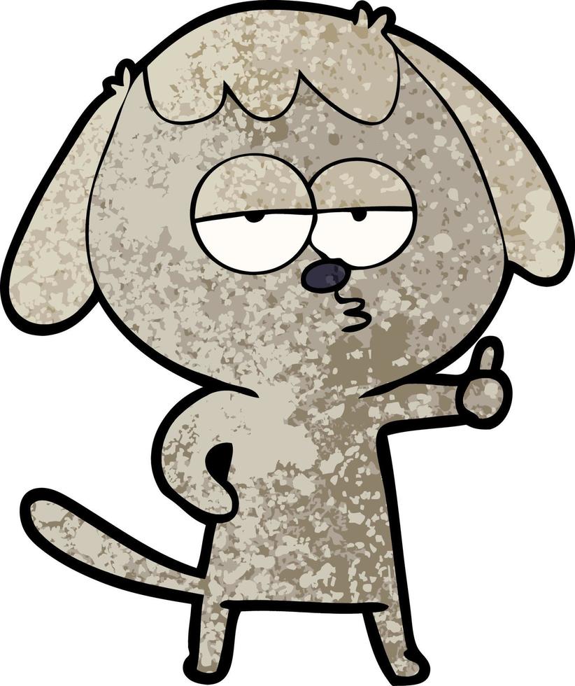 Vector dog character in cartoon style