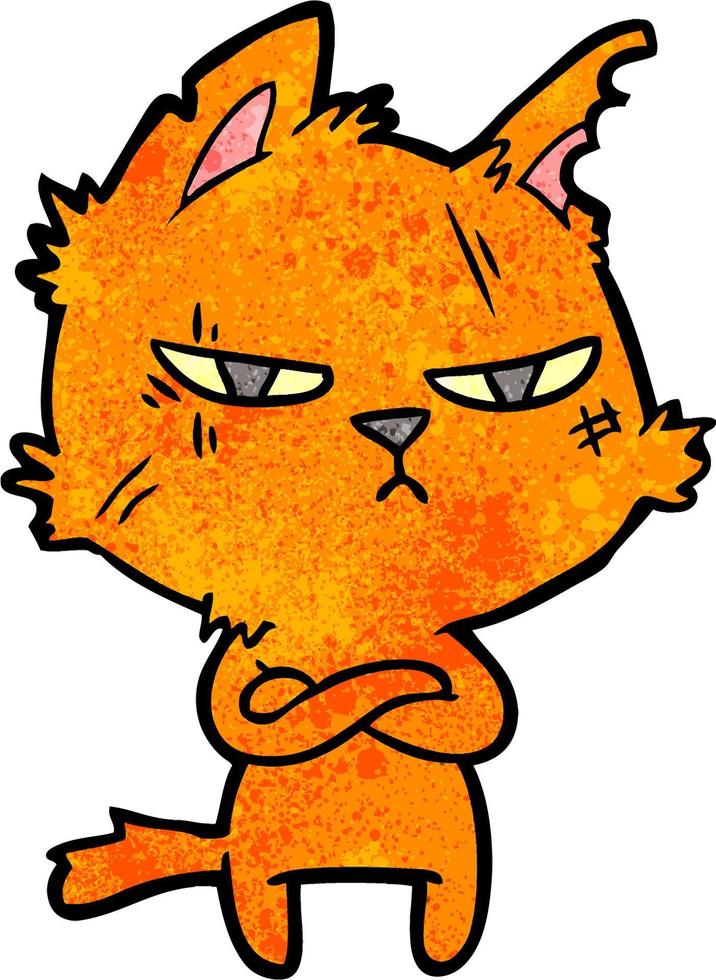 Vector cat character in cartoon style