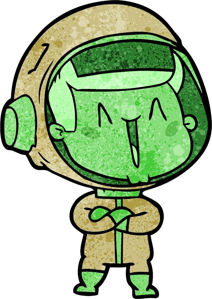 Vector astronaut character in cartoon style