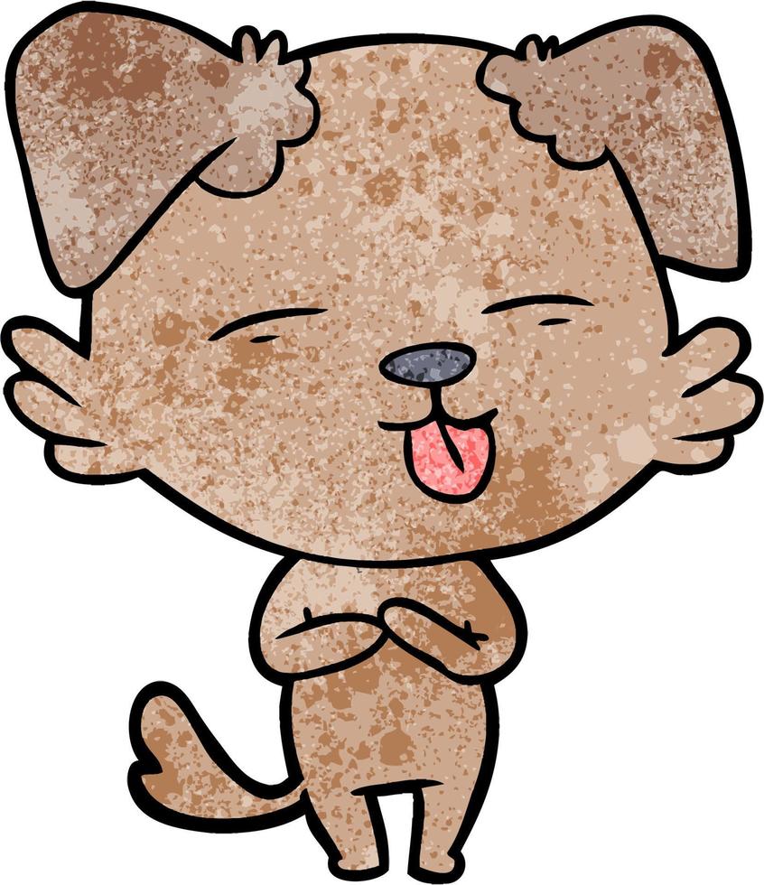 Vector dog character in cartoon style