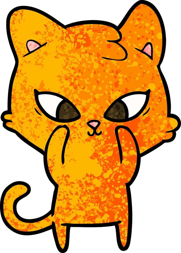 Vector cat character in cartoon style