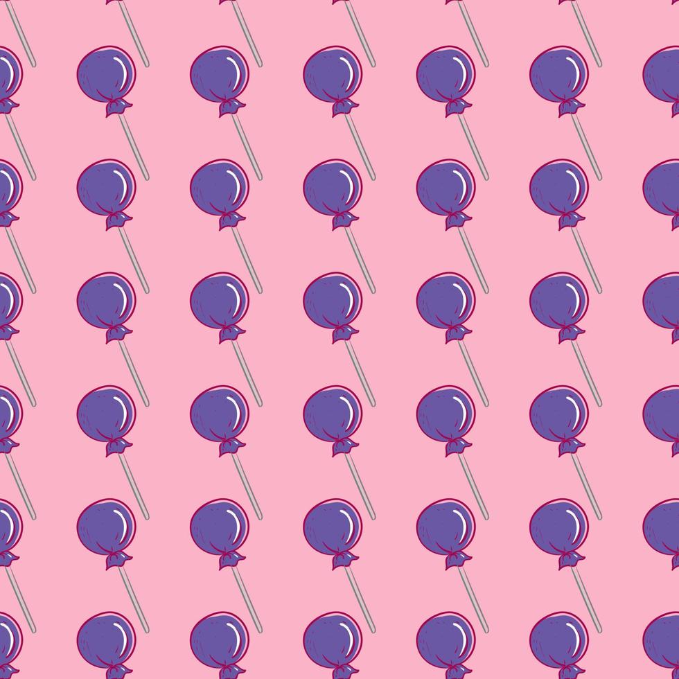 Sweet candies pattern, illustration, vector on white background