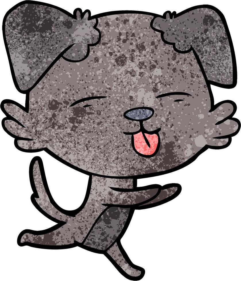 Vector dog character in cartoon style