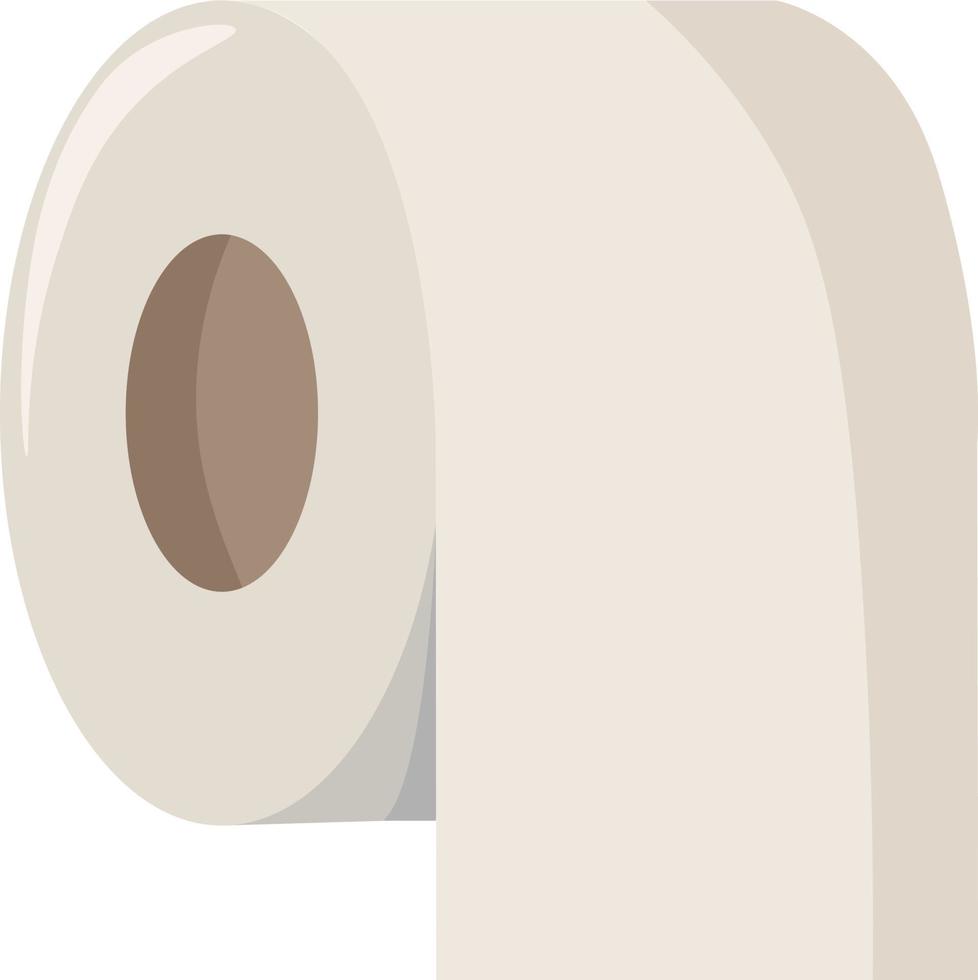 Toilet paper, illustration, vector on white background.
