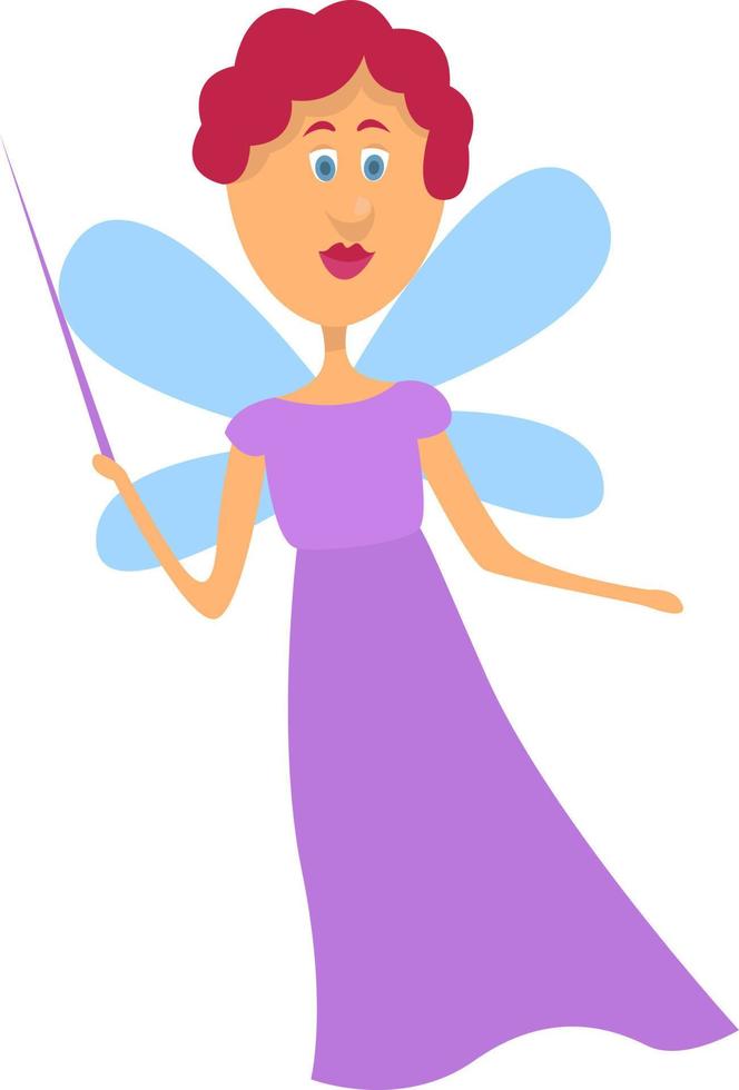 Fairy godmother , illustration, vector on white background