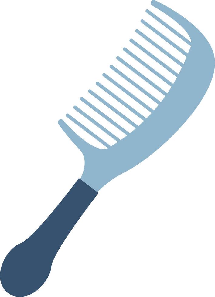 Blue comb, illustration, vector on white background.