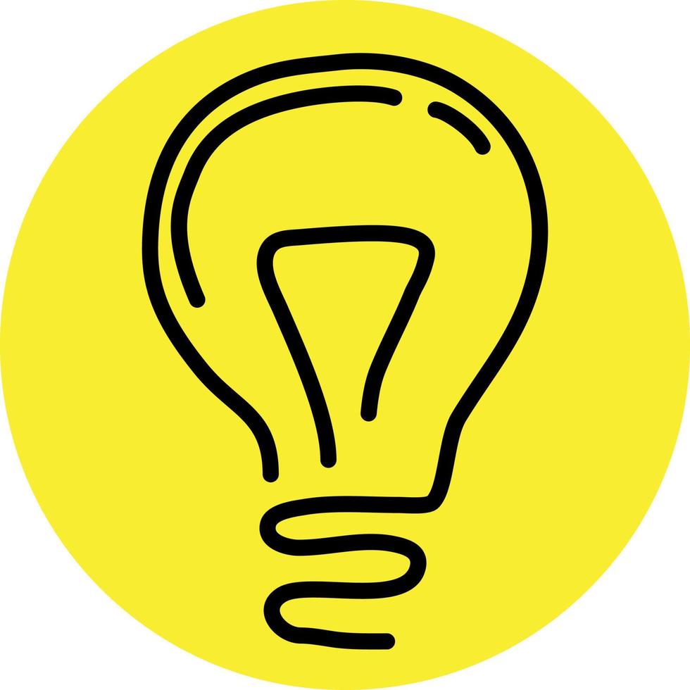 Energy saving lightbulb, illustration, vector on a white background