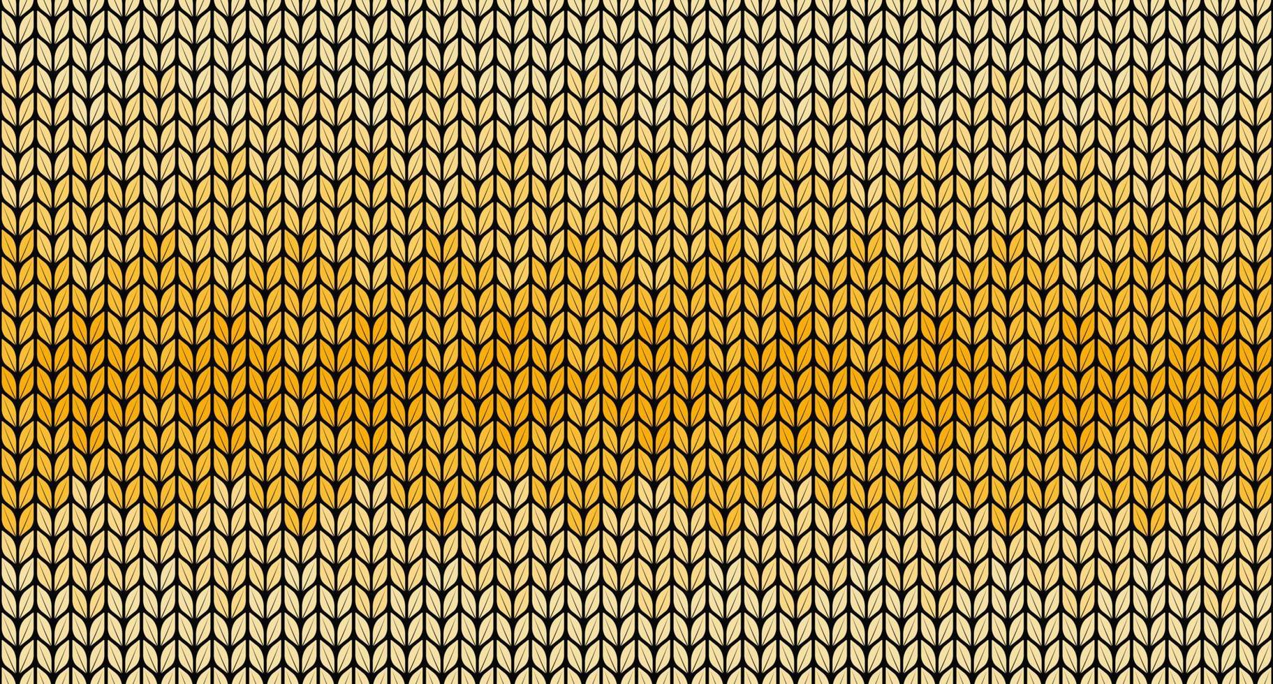 Knitted seamless pattern color golden. colorful knitted textures. Vector illustration.
