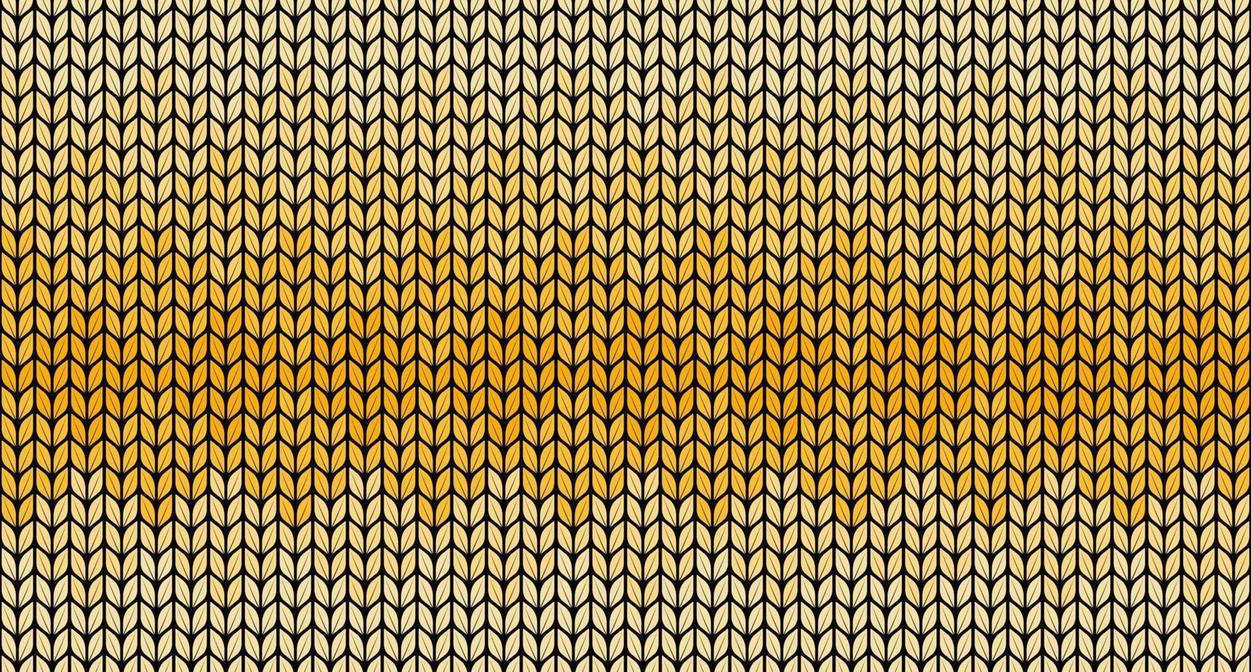 Knitted seamless pattern color golden. colorful knitted textures. Vector illustration.
