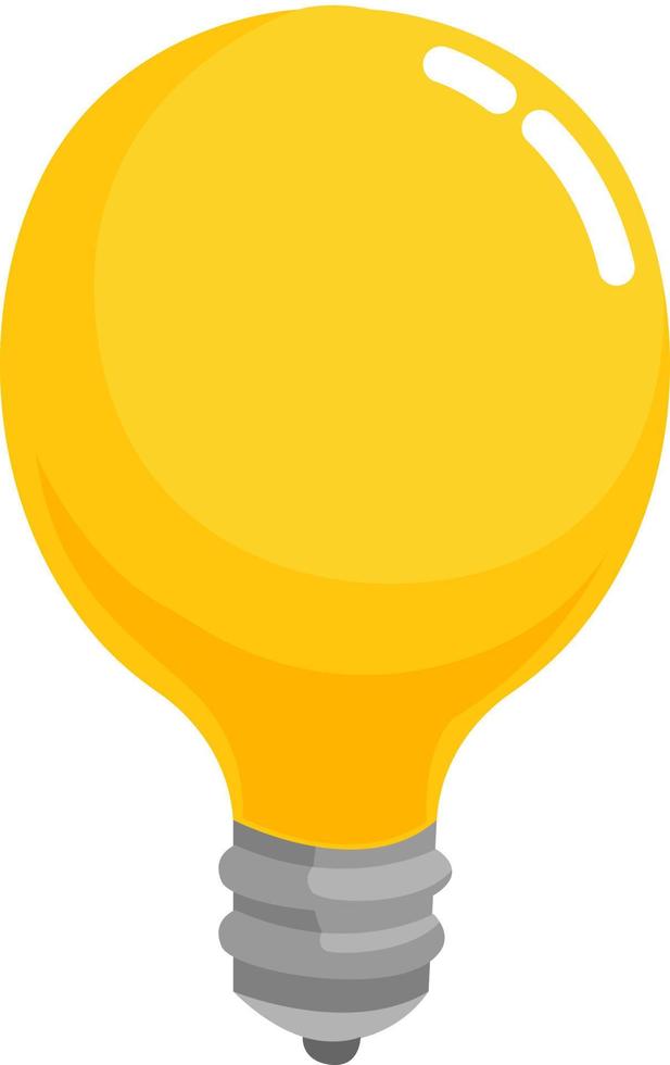Lighting bulb, illustration, vector on white background.