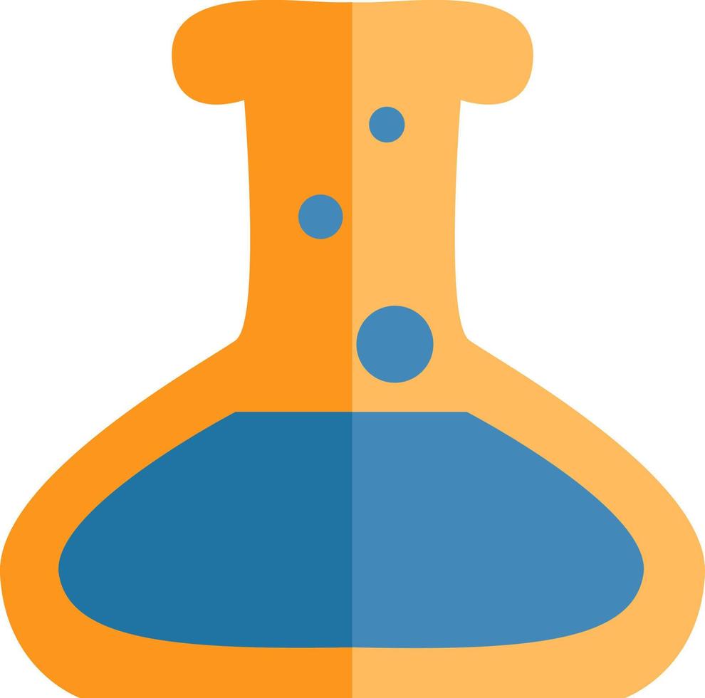 School chemistry class, illustration, vector on a white background.