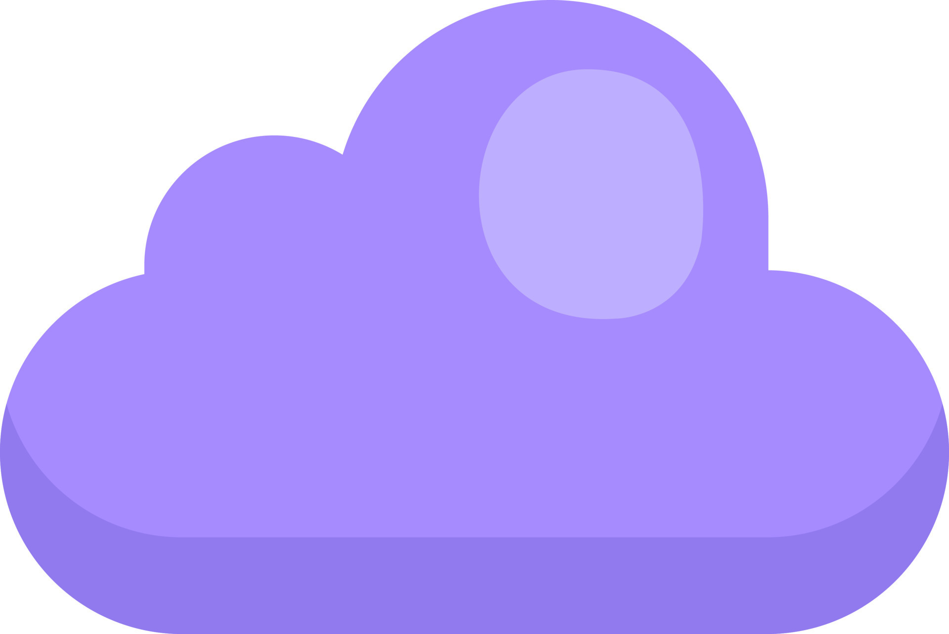 Purple cloud, illustration, vector on a white background. 13814634