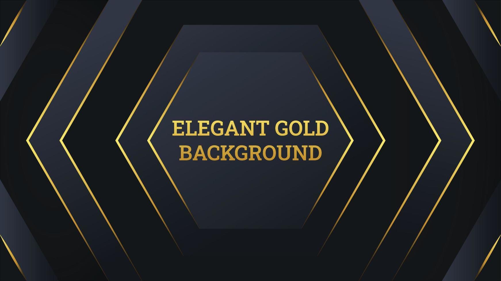 Modern Gradient black with golden elegant background vector