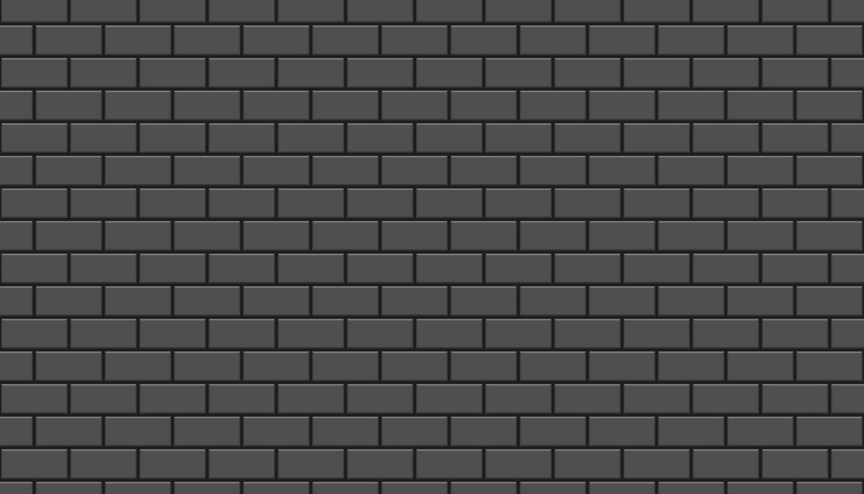 diseño de plantilla de patrones sin fisuras de ladrillo de pared gris oscuro vector