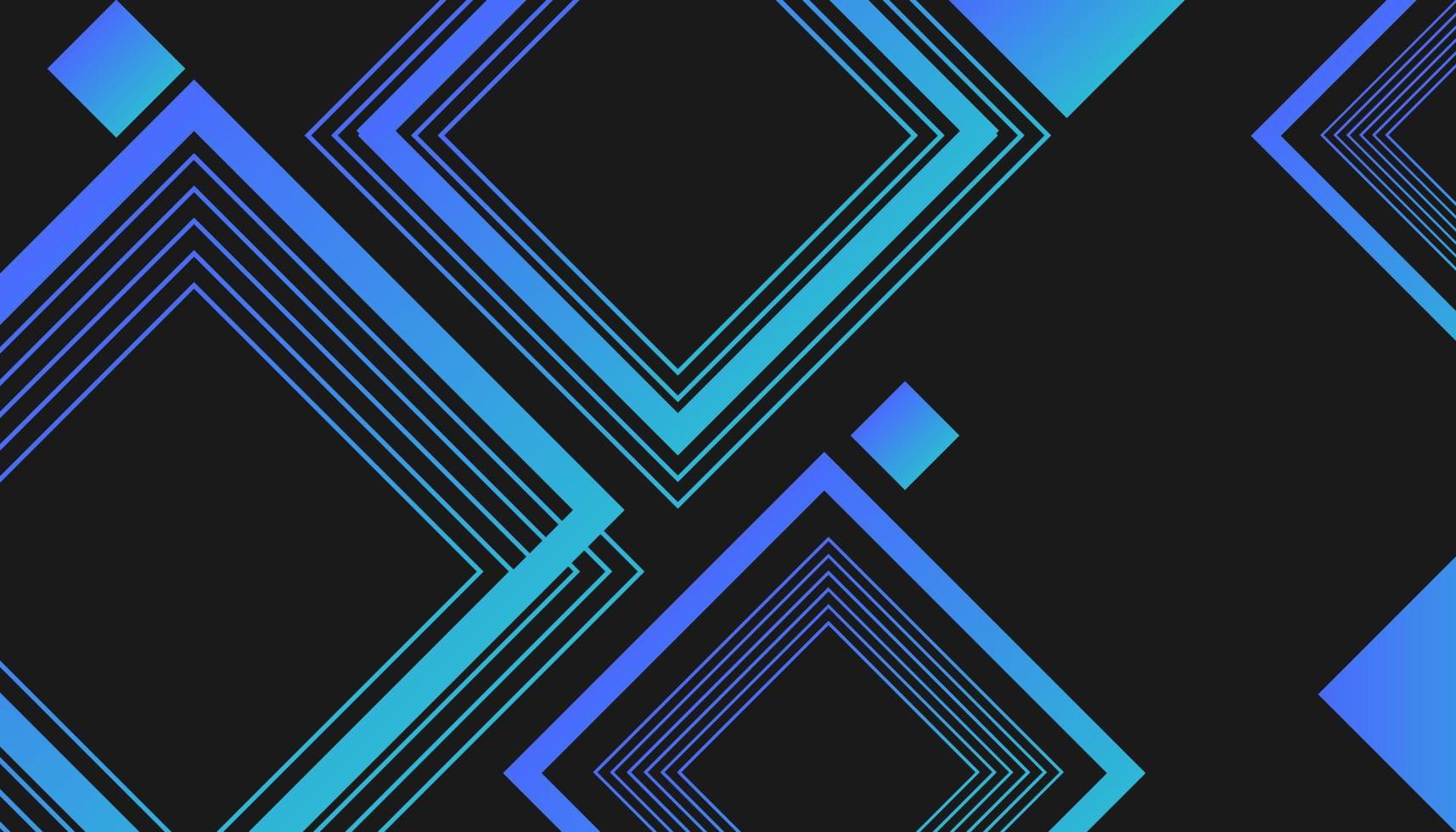 Modern Gradient Blue Squares Rectangle Background vector