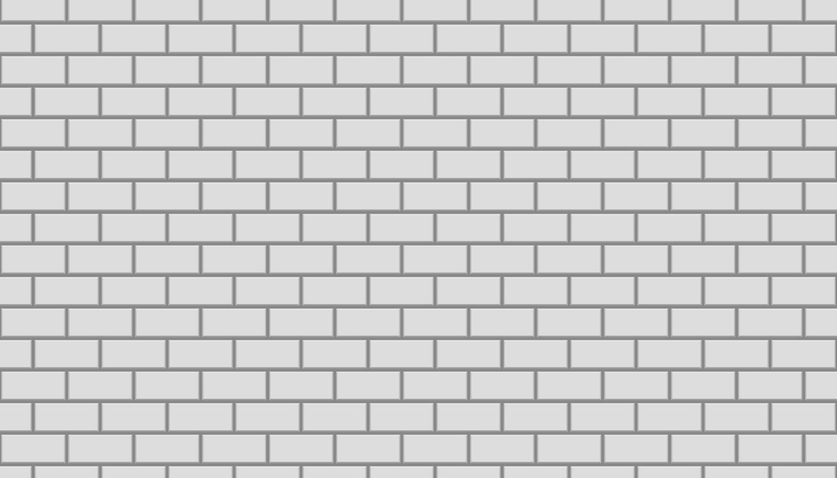 white wall brick seamless pattern template design vector