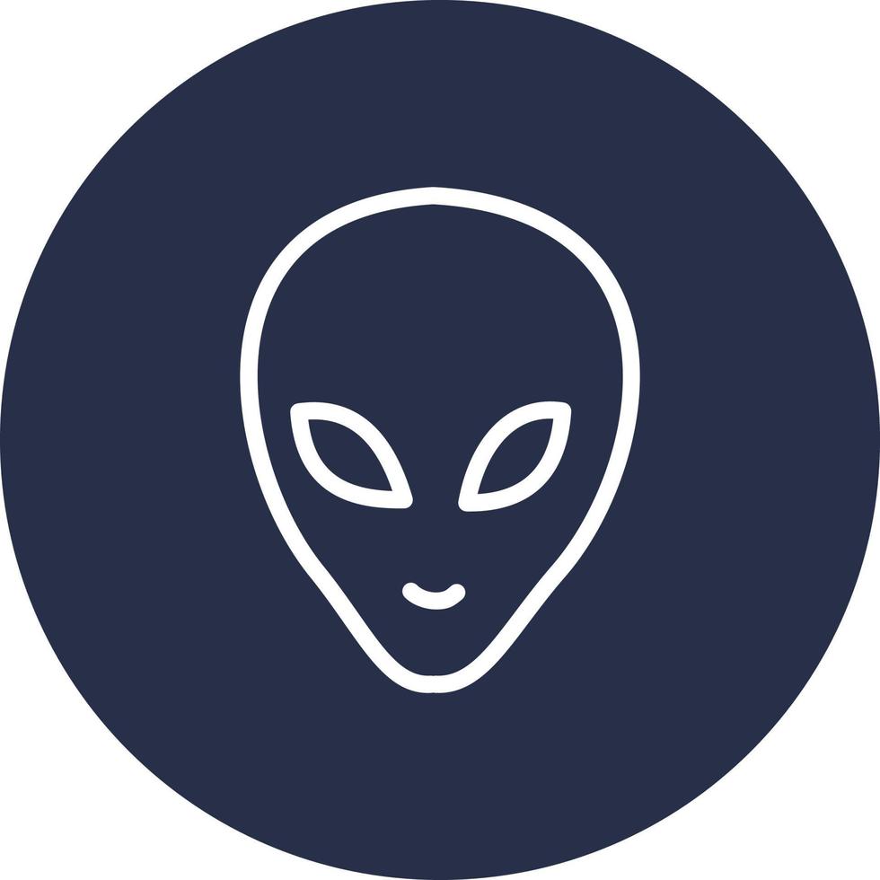 Alien from space, illustration, vector on a white background.