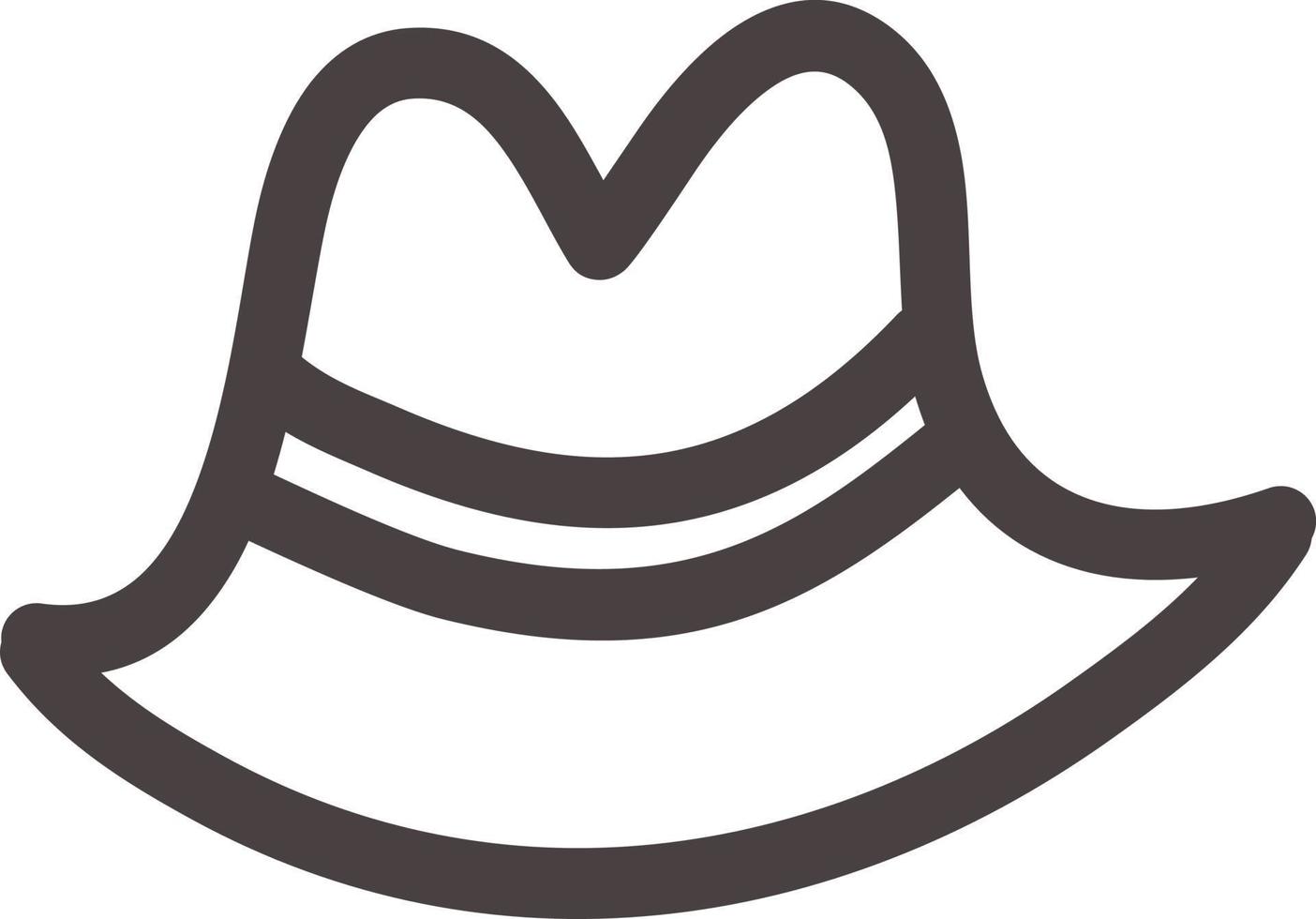 Gentlemans hat, illustration, vector on a white background