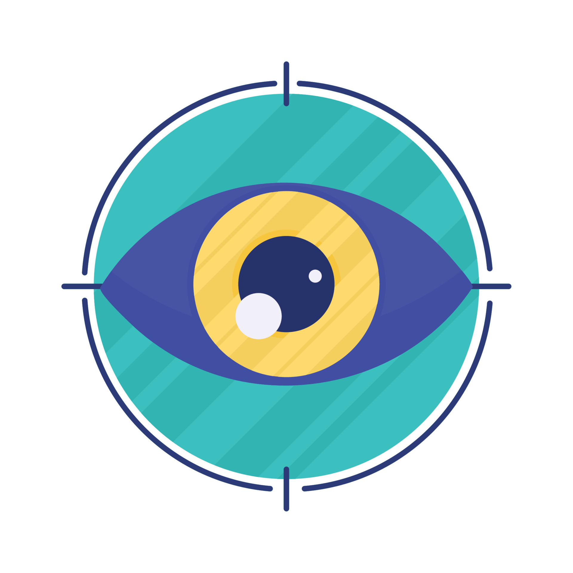 security eye in target 13815015 Vector Art at Vecteezy