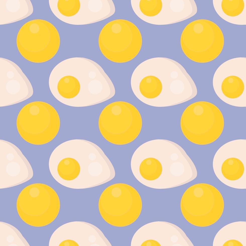 Omelette pattern, illustration, vector on white background.