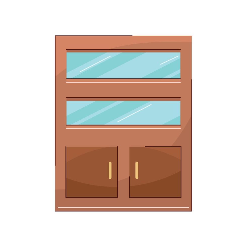 wooden cabinet home furniture 13815370 Vector Art at Vecteezy